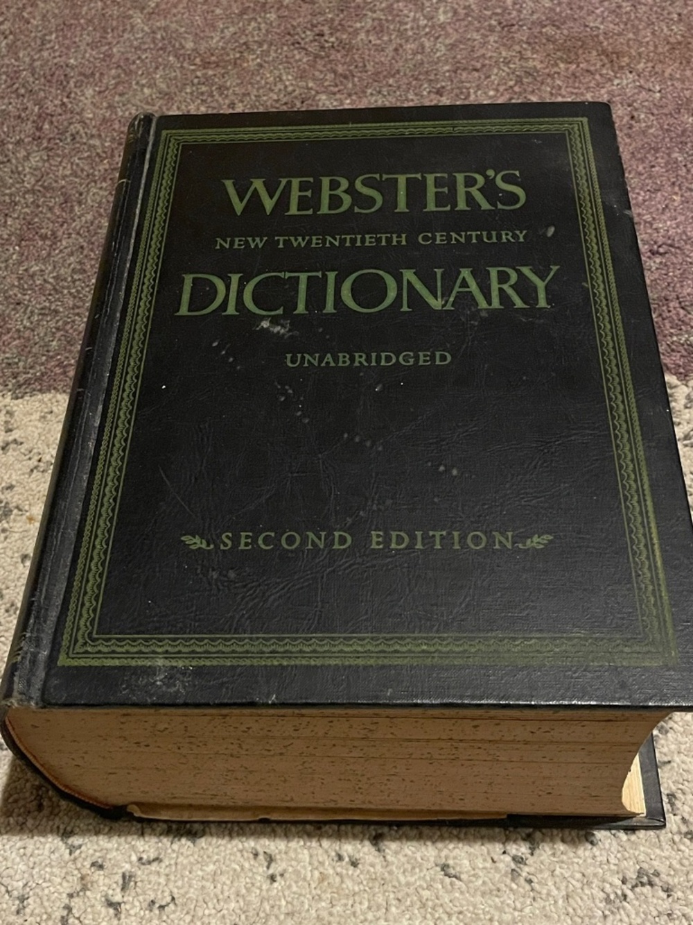 1957 Webster’s New Twentieth Century Dictionary Unabridged Second Edition Vtg